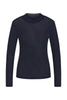 Roll Neck Blouse - Dark Blue