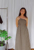 Arcadia Dress - Black/Beige Check