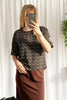 Athena Blouse - Black Floral