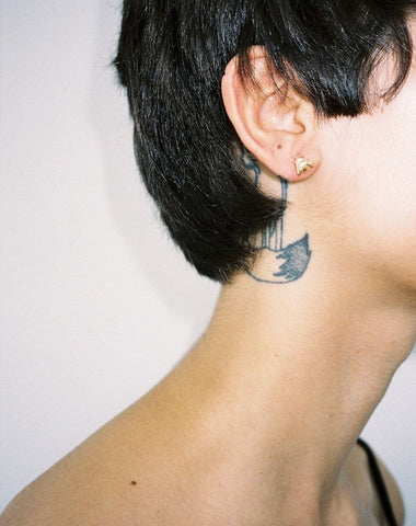 Bee Stud Earrings - Silver