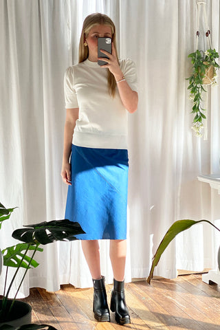 Sophia Skirt - Light Blue Denim