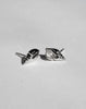 Conch Stud Earrings - Silver