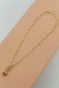 Chain Link Necklace - Fob + Heart