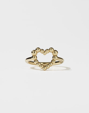 Fizzy Heart Ring - Gold Plated