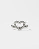 Fizzy Heart Ring - Silver