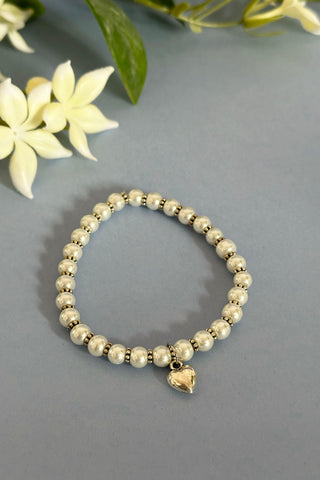 Glass Bead Bracelet - Glass Pearls