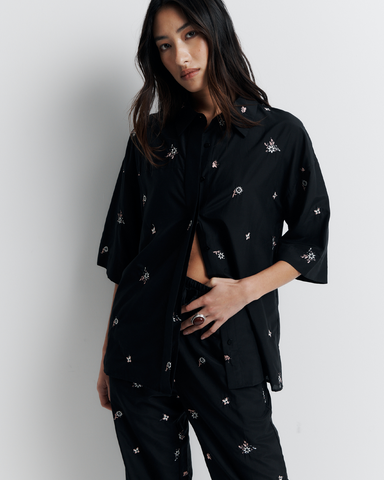 June Shirt (Nightshade Bloom)