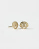 Nell Shell Stud Earrings - Gold Plated