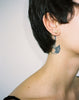 Nell Shell Stud Earrings - Silver