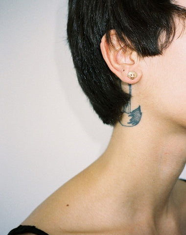 Nell Shell Stud Earrings - Gold Plated