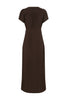 Button-Through Cap-Sleeve Dress - Ciocco.