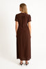 Button-Through Cap-Sleeve Dress - Ciocco.