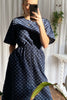 Olympia Dress - Midnight Blue Spot