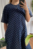 Olympia Dress - Midnight Blue Spot