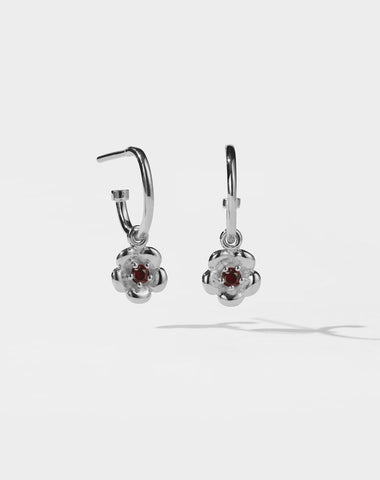 Posie Signature Hoops - Sterling Silver
