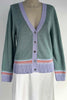 Stichill V Neck Cardigan - Caspian