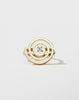 Spiral Ring Set - Gold Plate with Peridot
