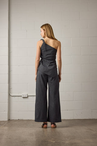 Rhea Pant - Black Stipe