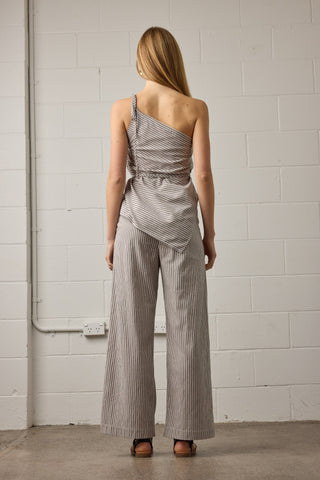 Rhea Pants - Natural Stripe