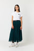 Billowy Pleated Skirt - Forest