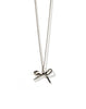Bow Charm Necklace - Sterling Silver