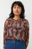Patchwork Floral Top - Berry