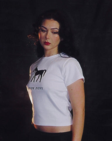 Show Pony Baby Tee - White.