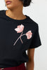 Winter Rose T-Shirt - Black