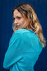 Stichill V Neck Cardigan - Turquoise