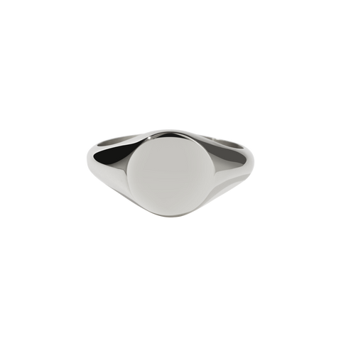 Sunset Signet Ring - Sterling Silver