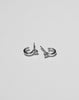 Bisous Hoop Earrings - Sterling Silver with Thai Garnet