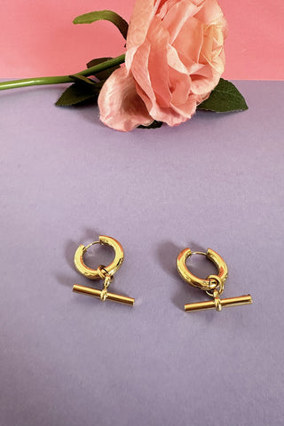 Frida FOB Hoops - Gold Plate