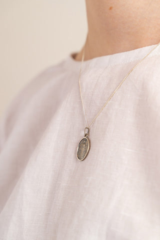 St Christopher Necklace Medium - Sterling Silver