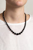 Jet Bead Graduating Necklace - 45cm