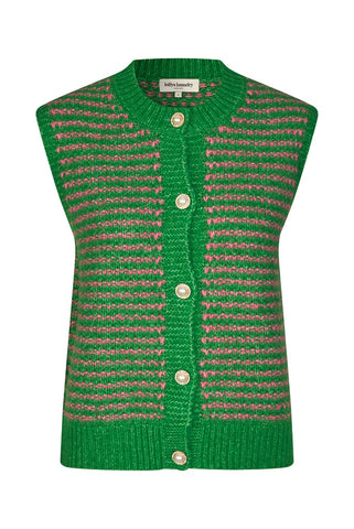 Nynne Knit Vest - Green