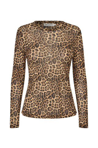 Irie Mesh Blouse - Leopard Print