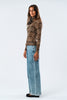 Irie Mesh Blouse - Leopard Print
