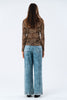 Irie Mesh Blouse - Leopard Print