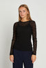Round Neck Blouse - Black