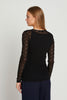 Round Neck Blouse - Black