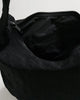 Medium Nylon Crescent Bag - Black