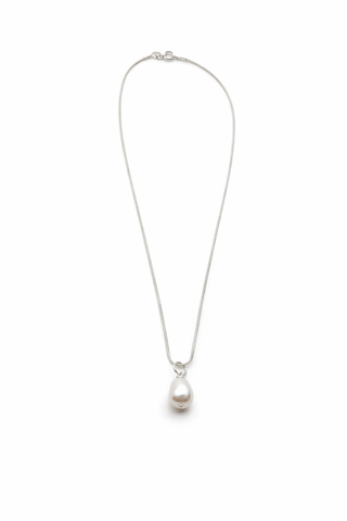 Baroque Pearl Necklace - Sterling Silver