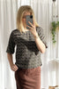 Athena Blouse - Black Floral