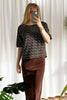Athena Blouse - Black Floral