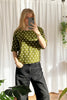 Athena Blouse - Olive Spot