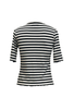 Calliope Top - Black White Stripe
