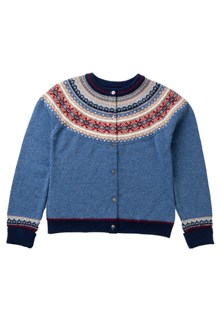 Alpine Short Cardigan - Blue Morning
