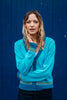 Stichill V Neck Cardigan - Turquoise