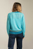 Stichill V Neck Cardigan - Turquoise