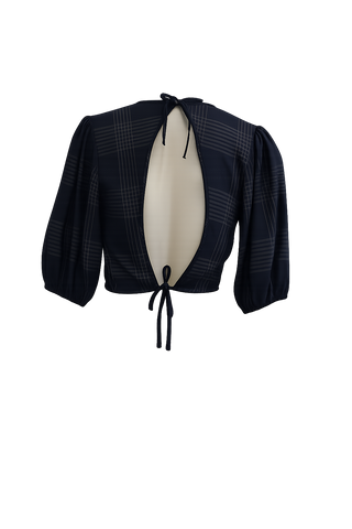 Maya Top - Navy Cotton